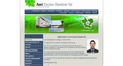 Desktop Screenshot of amt-uecker-randow-tal.de